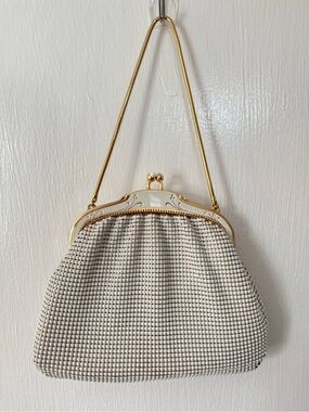 Whiting And Davis Rare Vintage 1940s/1950s Mesh Metal Cocktail Purse - In OG Box